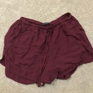 Brandy Melville maroon shorts